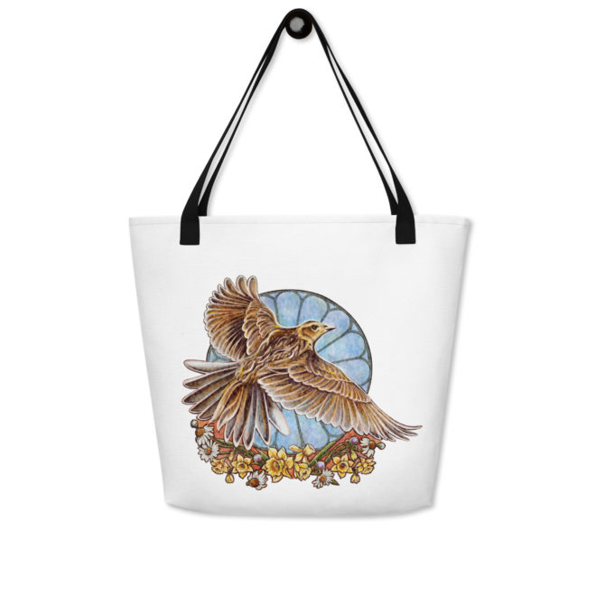 Skylark Badge Large Tote Bag