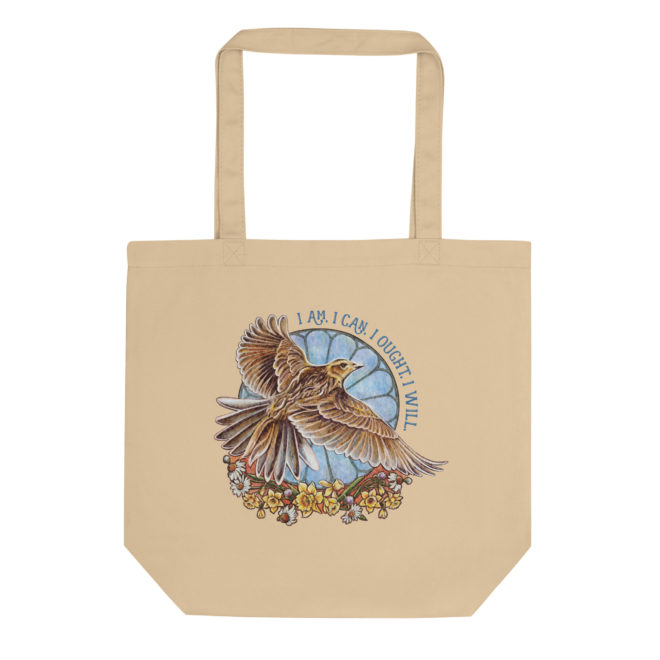Skylark Badge Eco Twill Tote Bag