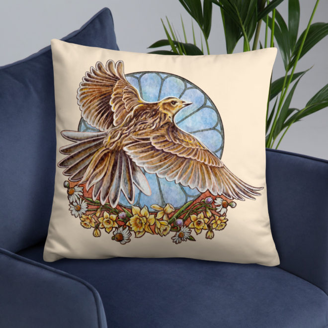Skylark Throw Pillow